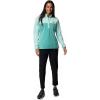 Columbia womens Benton Springs 1/2 Snap Pullover(Teal/Spray)