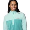 Columbia womens Benton Springs 1/2 Snap Pullover(Teal/Spray)