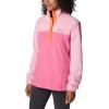 Columbia womens Benton Springs 1/2 Snap Pullover(Wild Geranium/Wild Rose)