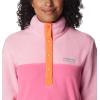 Columbia womens Benton Springs 1/2 Snap Pullover(Wild Geranium/Wild Rose)