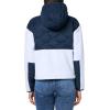 Columbia womens Cloud Point Hooded Fleece(Snowdrift/Collegiate Navy)