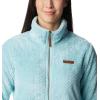 Columbia womens Fire Side Ii Sherpa Full Zip(Aqua Haze)