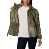 Columbia womens Fire Side Ii Sherpa Full Zip(Stone Green)