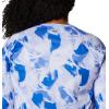 Columbia womens Super Tidal Tee Long Sleeve(Blue Macaw/Auroras Print)