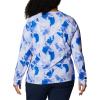 Columbia womens Super Tidal Tee Long Sleeve(Blue Macaw/Auroras Print)