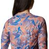 Columbia womens Super Tidal Tee Long Sleeve(Bright Nectar Fish Frenzy Print)