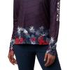 Columbia womens Super Tidal Tee Long Sleeve(Collegiate Navy Wild Stripes Print)