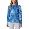 Columbia womens Super Tidal Tee Long Sleeve(Harbor Blue Realtree Mako)