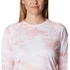 Columbia womens Super Tidal Tee Long Sleeve(Tiki Pink Pfg Camo Print)