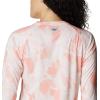 Columbia womens Super Tidal Tee Long Sleeve(Tiki Pink/Auroras Print)