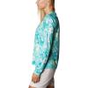 Columbia womens Super Tidal Tee Long Sleeve(Tropic Water Batik Floral Print)