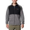 Columbia Men’s Sage Peak Full Zip Fleece(City Grey/Black)