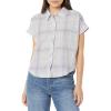 Columbia Women’s Camp Henry Iv Short Sleeve Shirt(Purple Tint/Multi Plaid)