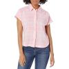 Columbia Women’s Camp Henry Iv Short Sleeve Shirt(Wild Rose/Multi Plaid)