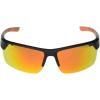 Columbia mens Peak Racer Rectangular Sunglasses(Matte Black/Orange Polarized)