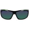 Columbia mens Utilizer Wrap Sunglasses(Shiny Black & Green/Green Mirror)