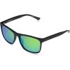 Columbia unisex-adult Boulder Ridge Rectangular Sunglasses(Matte Black/Green Polarized)