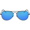 Columbia unisex-adult Norwester Aviator Sunglasses(Satin Black/Blue Polarized)