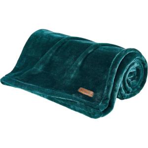 Columbia 50″ x 60″ Super Plush Lightweight Throw Blanket – Outdoor Essentials for Camping, Picnics, and Adventures, Soft and Cozy Home Essentials for Bed and Living Room – Black(Night Wave)