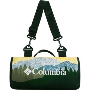 Columbia 72″ x 72″ Lightweight Packable Tote Blanket – Warm & Cozy Outdoor Essentials for Camping, Picnics, and Adventures, 100% Polyester Fill, Waterproof Printed Microfiber – Rodney Steel(Mountain Lake)