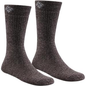 Columbia Cotton Crew – Arch/Ankle Support, Mesh Vent, 3 Pair, M10-13(Charcoal)