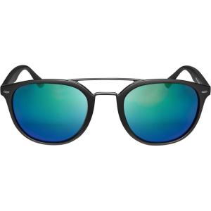Columbia Firecamp Round Sunglasses(Matte Black/Green Flash)
