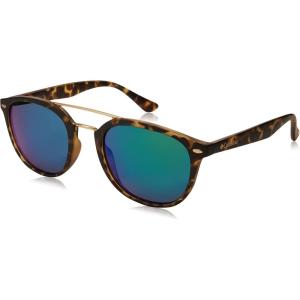 Columbia Firecamp Round Sunglasses(Matte Tortoise/Green Flash Polarized)