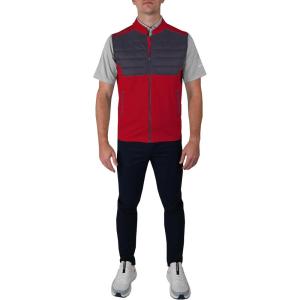 Columbia Golf Men’s Omni-Wick In The Element Full Zip Vest(Intense Red)