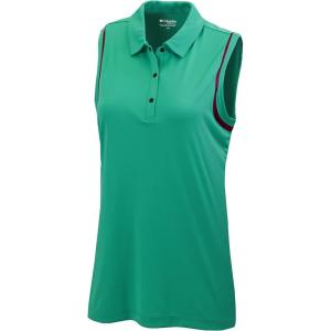 Columbia Golf Women’s Omni-Wick Bright Lights Tank(Electric Turquoise With Red Onion)