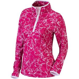 Columbia Golf Women’s Omni-Wick Twilight 1/4 Pullover(Haute Pink)