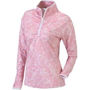 Columbia Golf Women’s Omni-Wick Twilight 1/4 Pullover(Vintage Pink)