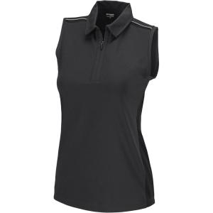 Columbia Golf Women’s Omni-Wick Whistle Wind Tank(Black W/ Cool Grey)