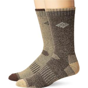 Columbia Men’s 4 Pack Mositure Control Crew Socks(Beige)