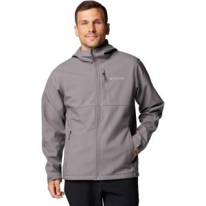 Columbia Mens Ascender II Hooded Softshell Rain Jacket(City Grey)