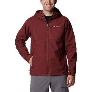 Columbia Mens Ascender II Hooded Softshell Rain Jacket(Spice)