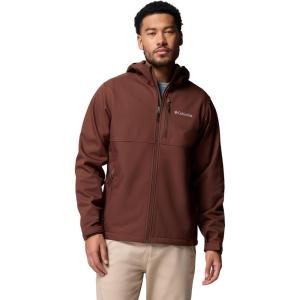 Columbia Mens Ascender II Hooded Softshell Rain Jacket(Tobacco)
