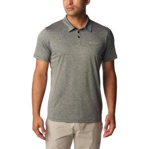 Columbia Mens Columbia Hike™ PoloHiking Shirt(Black Heather)