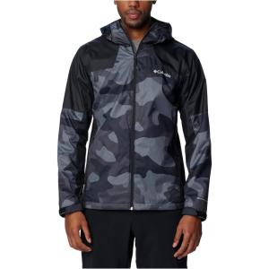 Columbia Men’s Inner Limits III Waterproof Rain Jacket(Black Mod Camo Print/Black)