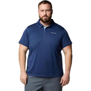 Columbia Mens Sage Peak Knit Polo(Dark Mountain Heather)