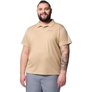 Columbia Mens Sage Peak Knit Polo(Dark Stone Heather)