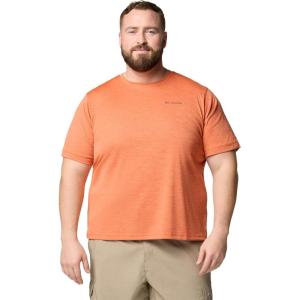 Columbia Mens Sage Peak Knit Short Sleeve Crew(Tuscan Heather)