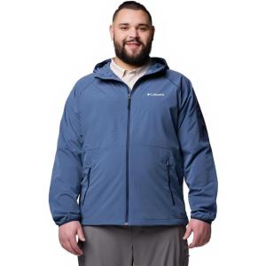 Columbia Mens Tall Heights II Hooded Softshell(Dark Mountain)