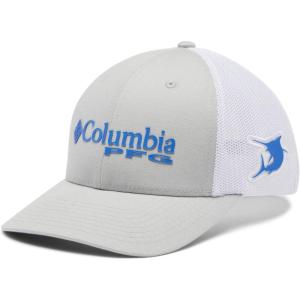 Columbia PFG Logo Mesh Ball Cap(Cool Grey/White/Vivid Blue/Marlin)
