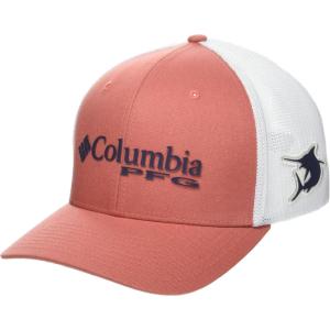 Columbia PFG Logo Mesh Ball Cap(Faded Peach/White)