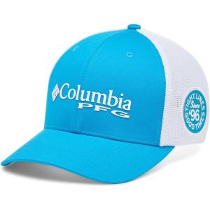 Columbia PFG Logo Mesh Ball Cap(Ocean Blue/White)