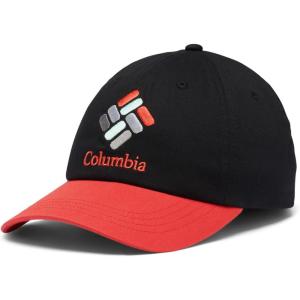 Columbia Unisex Provisions Ball Cap, Lemon Wash/Mountain Landscape(Black/Red Hibiscus Multi Gem)