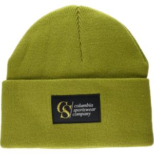 Columbia Unisex-Adult City Trek Heavyweight Beanie(Python Green/Heritage Patch)