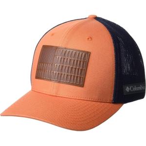 Columbia Unisex-Adult Rugged Outdoor Mesh HatBaseball Cap(Desert Orange/Collegiate Navy/Tree Flag)