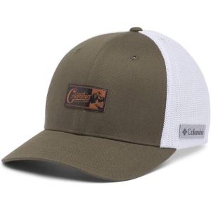 Columbia Unisex-Adult Rugged Outdoor Mesh HatBaseball Cap(New Olive/White/Mountain Patch)