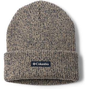 Columbia Unisex-Adult Whirlibird Cuffed Beanie(Ancient Fossil/Collegiate Navy Marled/Logo)